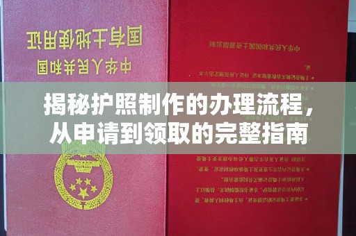 兴庆揭秘护照制作的办理流程，从申请到领取的完整指南