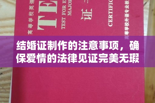 兴庆结婚证制作的注意事项，确保爱情的法律见证完美无瑕