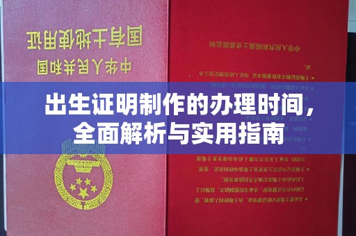 兴庆出生证明制作的办理时间，全面解析与实用指南